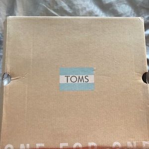 TOMS peep toe suede booties
